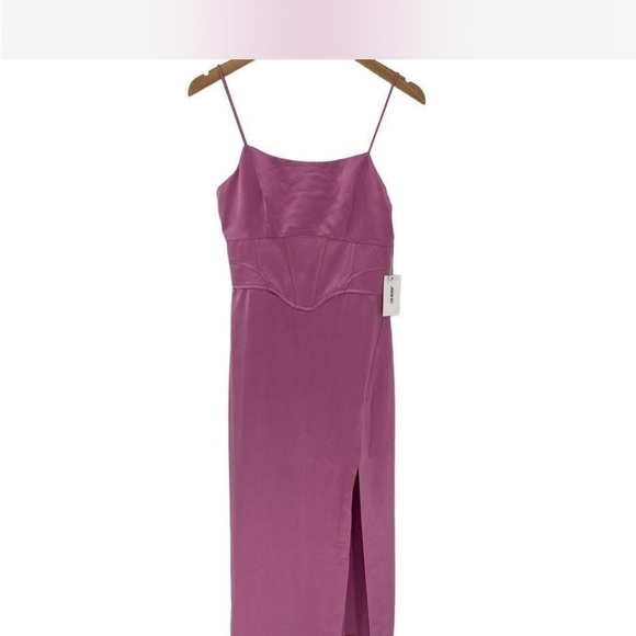 Jason Wu pink satin corset dress size L NEW - Picture 8 of 12